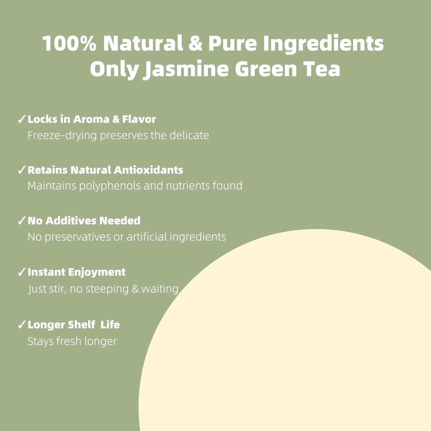 Freeze-Dried Jasmine Tea Powder