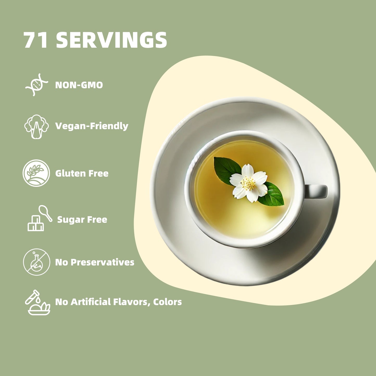 Freeze-Dried Jasmine Tea Powder