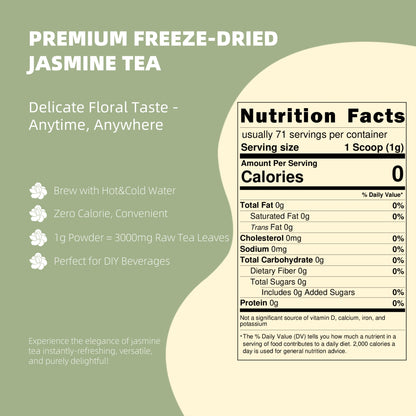 Freeze-Dried Jasmine Tea Powder